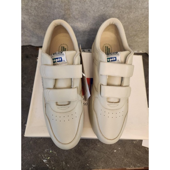 Propet Life Walker Strap Shoes Mens Size 13 White Leather Walking Sneakers M3705 - Picture 5 of 14